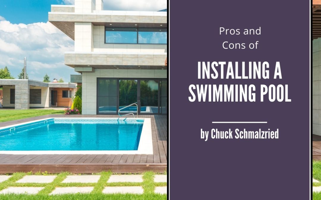 Chuck Schmalzried installing swimming pool